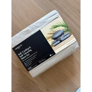 New Miracle Made Sheets Anti-Microbial Luxe Sheet Set Queen Sand